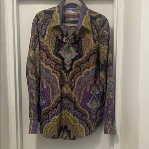 Robert Graham Multicolor Paisley Button Down Shirt
